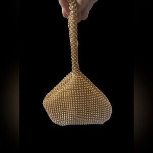 gold evening bag, rhinestone perfect for formal events